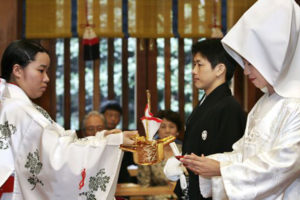 photo d'un mariage japonais
