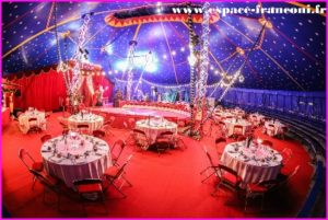 lieu de mariage original : dans un cirque