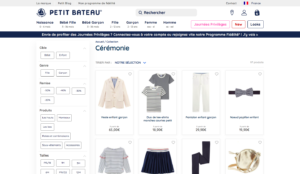 Site de Petit Bateau